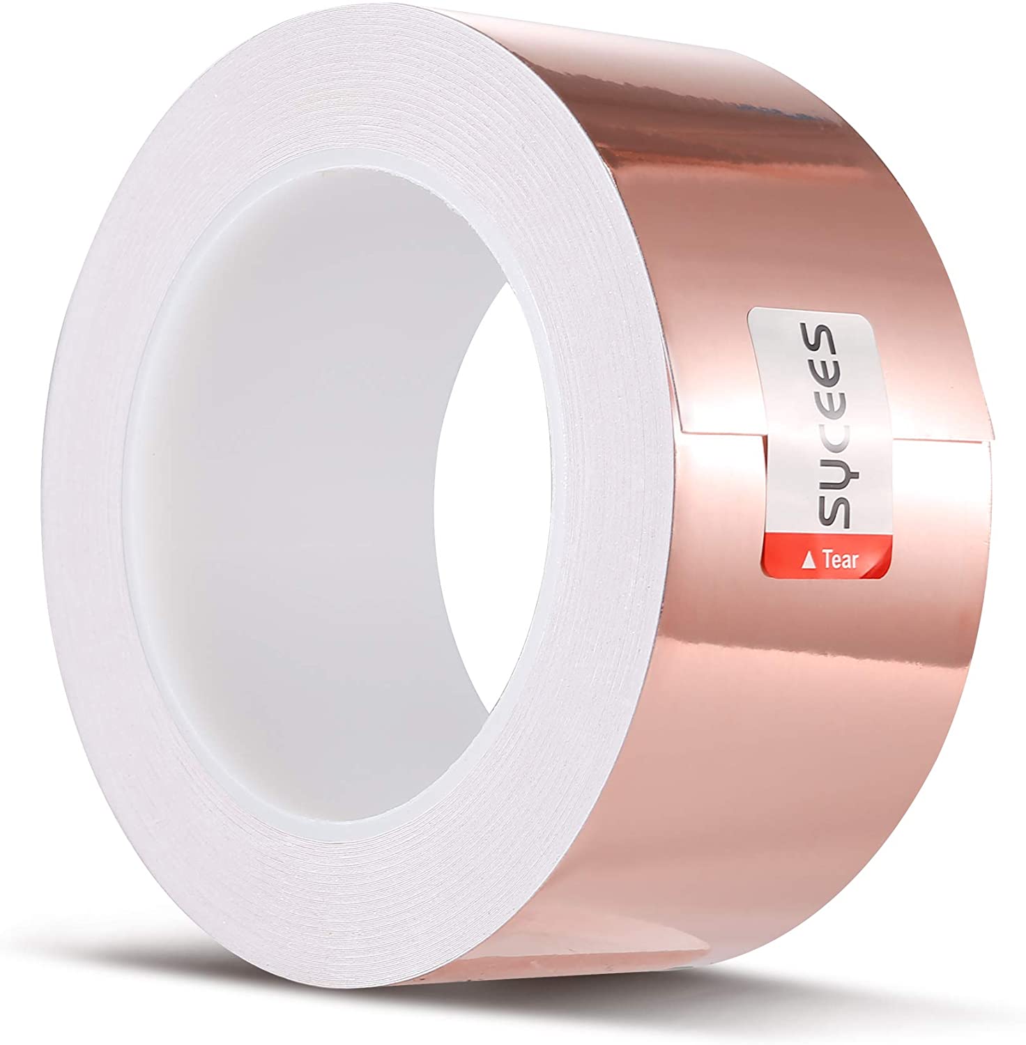 Sycees 50mm*25M EMI Kapton Tape, Self-Adhesive Shielding Tape, Copper Foil, Copper Tape, Snail Protection